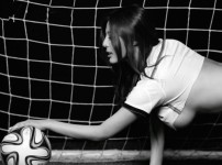 독일을 응원한 대만 E컵녀 모델 장영흠 ::: 